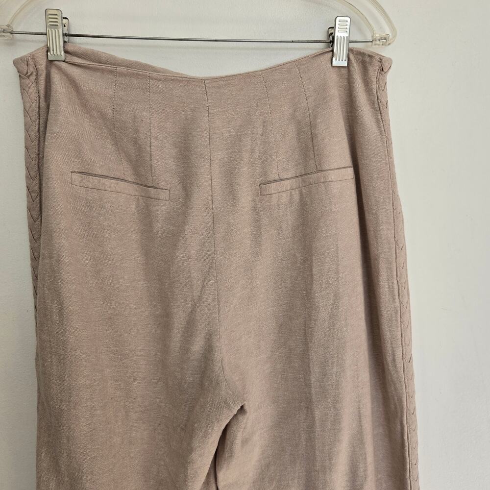 Jason Wu Quiet Luxury Linen Minimalist Pants Coastal Natural Braided Women 6 - Picture 6 of 13